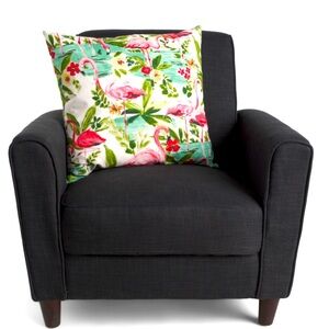 CANAAN 22x22 Floridian Flamingo Feather Pillow